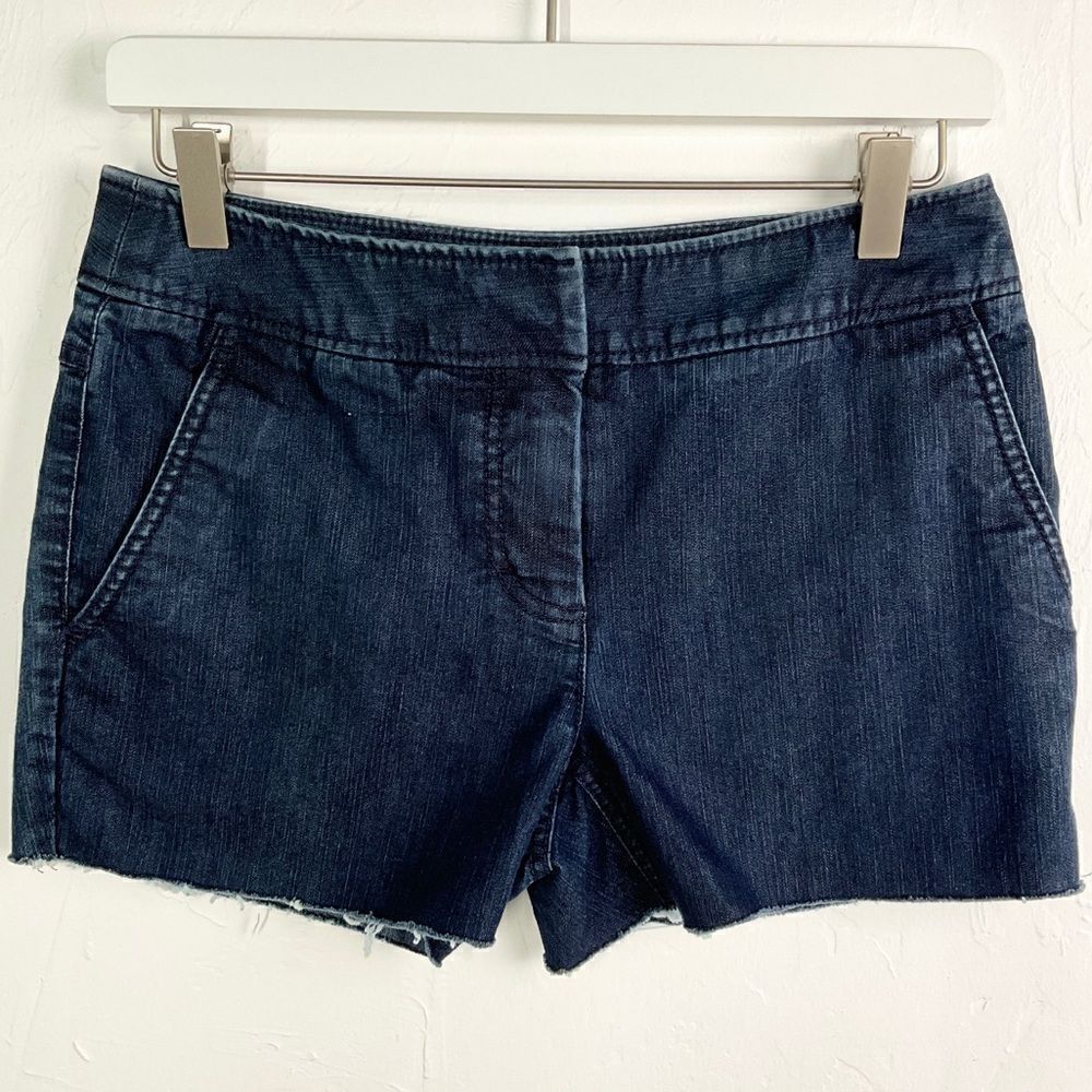 4/$16 Kenneth Cole Blue Dark Wash Custom Cutoff Shorts 2
